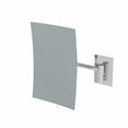 thumbnail image 2 of Aptations Rectangular Wall Mirror (6.25" x 9.5") - 3X Magnification | Wall Mount with 8.5" Arm Extension | Concealed Mounting Hardware | Vanity Mirror for Bedroom, Bathroom (Chrome), 2 of 7