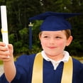 thumbnail image 5 of Boys Girls Kindergarten Graduation Cap and Gown with Tassel Navy Cap and Gown with Tassel Graduation Ceremony Outfit 4-5 Years, 5 of 6