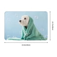 thumbnail image 3 of Daiia Dog Wrapped in Towel Front Door Mat, Heavy Duty Durable Welcome Mat for Outdoor Indoor, Dirt Trapper Waterproof Super Absorbent Door Mat, 16" x 24", 3 of 9