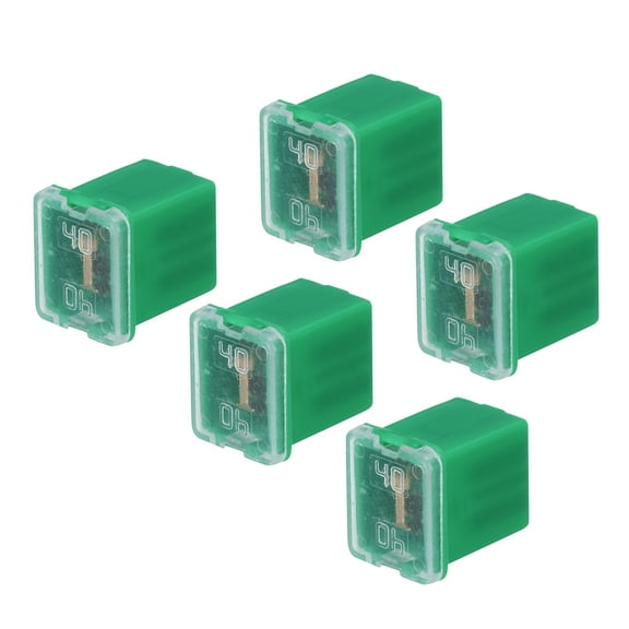 Automotive Cartridge Fuse 48V 40A Female Terminal J Case Box Low Profile Car Truck Green 5pcs