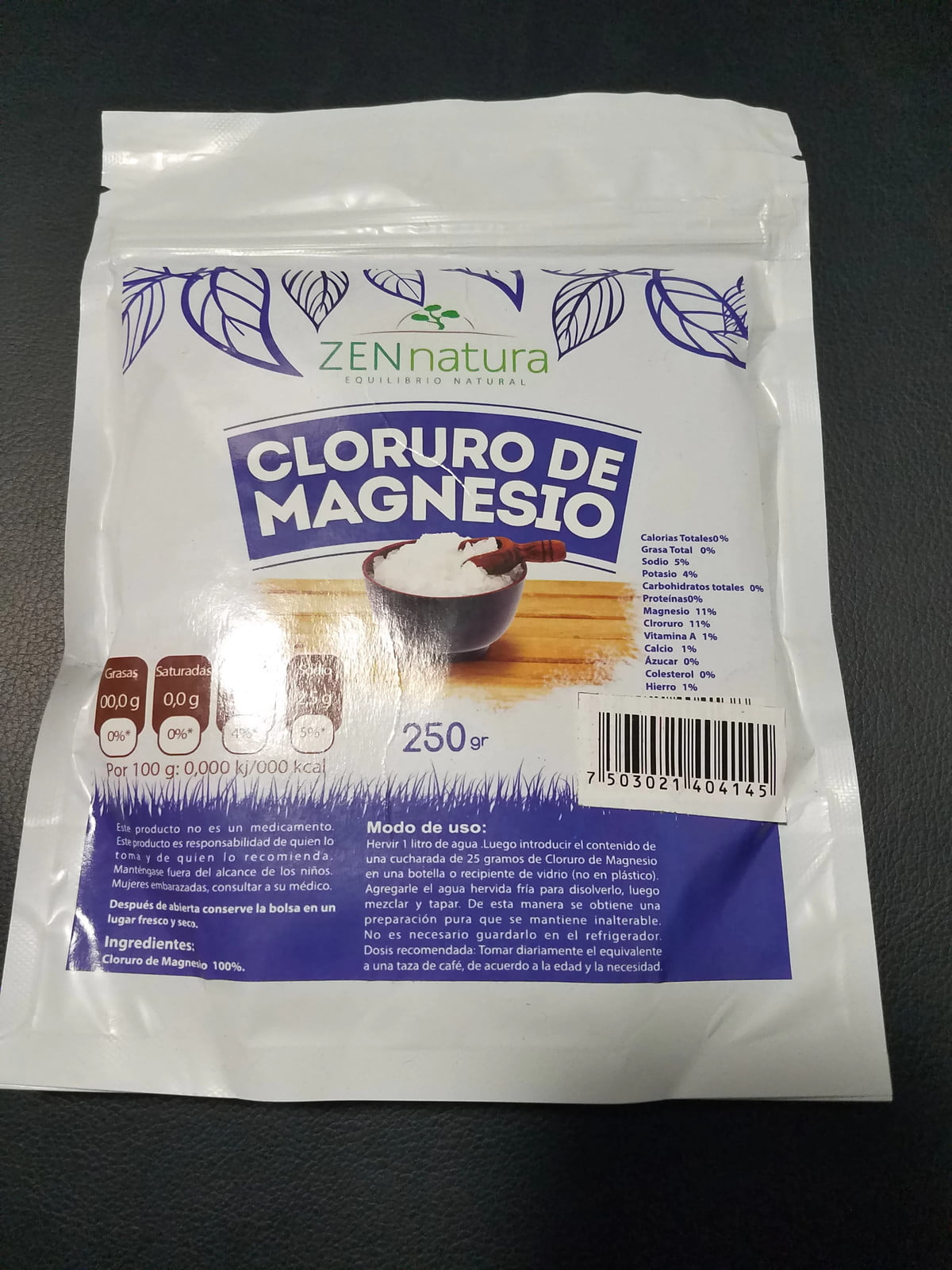advantage answer Rather Cloruro de Magnesio bolsa 250gr. Magnesium Chloride 250gr bag.Zen Natura -  Walmart.com