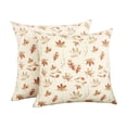 thumbnail image 7 of Thanksgiving Throw Pillow Covers 18x18 Inch Set of 2, Pumpkin Decorative Square Pillowcases, Farmhouse Holiday Cushion Covers for Sofa Living Room Home Fall Halloween Thanksgiving Decor, 7 of 7