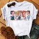 thumbnail image 1 of Camiseta de dibujos animados de Disney para mujer, ropa Y2k de princesa linda, camiseta gráfica Kawaii, de manga corta Camisetas estampadas, camisetas ajustadas, 1 of 5
