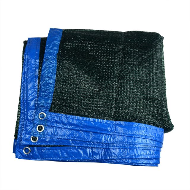 70% 6.5'x6.5' Filet d'Ombrage Vert Foncé avec Ruban Renforcé et Illets