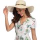 thumbnail image 4 of Women's wide brim straw hat soft brim foldable roll up hat beach sun hat UPF 50+, 4 of 5