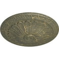 thumbnail image 3 of Ekena Millwork 15"OD x 1 3/4"P Alexa Ceiling Medallion (Fits Canopies up to 3"), Hand-Painted Witch Hazel Crackle, 3 of 7