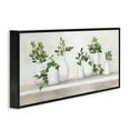 thumbnail image 3 of Stupell Industries Traditional Cottage Plants Potted White Vase Botanicals Paintings Black Framed Art Print Wall Art, 24x10, by Julia Purinton, 3 of 5