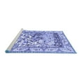 thumbnail image 2 of Ahgly Company Machine Washable Indoor Rectangle Animal Blue Traditional Area Rugs, 4' x 6', 2 of 4