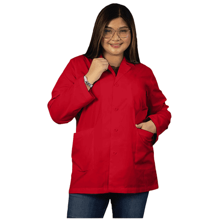 Panda Uniform by HeedFit 29 Medical Lab Coat for Women – XL Red