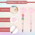 thumbnail image 3 of Uxcell Pompom Ballpoint Pens, Fluffy Ball Pens Pom Pom Plastic Cute Beaded Pen for DIY Gift Writing Office Supplies - 6 Pcs  (Light Pink/Orange/Yellow/Light Blue/Blue/Purple), 3 of 6