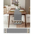 thumbnail image 6 of Black White Plaid Rooster Table Runner Vintage Farmhouse Checkered Tablerunners 13 x 72 Inch, Table Decorations Tabletop Scarf for Summer Gathering Holiday Farmhouse Kitchen Dining Decor, 6 of 6