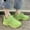 Fluorescent Green, variant on Women's Sneakers Low-top Women's Breathable Solid Color Mesh Sneakers, Lace Up Platform Casual Trainers