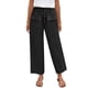 thumbnail image 1 of Pantalones Elásticos de Cintura para Mujeres Pantalones Largos de Cordón de Mezcla de Lino Sólido con Bolsillos Laterales Casual, Pantalones de Lino de Mujer con Bolsillos, 1 of 7