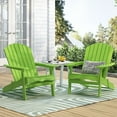 thumbnail image 2 of Carla Acacia Wood Outdoor Folding Adirondack Chair, Set of 2, Light Green, 2 of 9