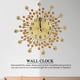 thumbnail image 5 of Reloj de pared de metal de cristal, reloj de pared decorativo de Navidad de diamante Reloj de pared colgante de estilo moderno europeo Silence Bedroom Reloj de pared de metal (Estilo 5) Unbranded JY08078, 5 of 7