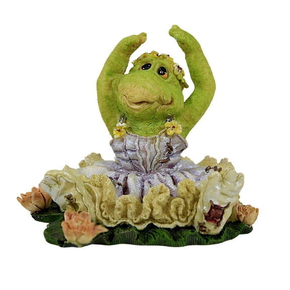 Boyds Bears Resin Tutu C Ribbit...Frog Lake - One Figurine 2.75 Inch, Resin - Ballet Wee Folkstone 36703