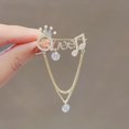 thumbnail image 4 of Grofry Rhinestone Letter Queen Brooches for Women Diamond Brooch Pin Pearl Sweater Jacket Pin Jewelry Wedding Pin Corsage Accessories, 4 of 7
