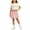 04-Pink, variant on Girls Short Sleeve Shirt & Checkered Skirt 2 Piece Set, Back to School Outfit , Sizes 3 Years+