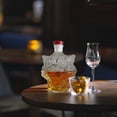 thumbnail image 4 of Glass Bottle Cat-Shaped Glass Bottle Portable Whiskey Flask with Cat Head Pattern Borosilicate Glass for Parties(1Pcs) Rkxzt, 4 of 7