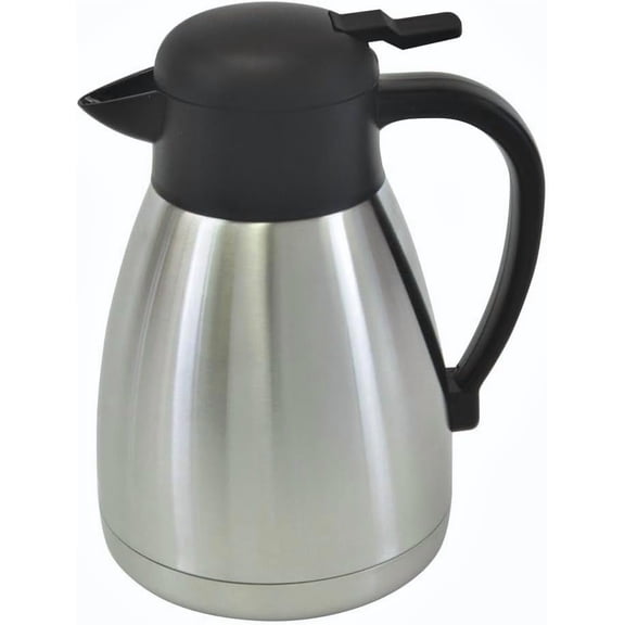 TrueCraftware- 1.2 Liter/ 40 oz Coffee Server Stainless Steel Exterior- Coffee Carafes for Keeping Hot Liquids Hot Water Urn Coffee Carafe Insulated Stainless Steel For Hot Drinks