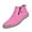 Hot Pink, variant on Comfortable Leather Walking Shoes, Hand-Stitched Ankle Chukka Boots Side Zipper Orthopedic Leather Casual High Top Loafers Comfort Slip-On Outdoor Flat Walking Driving Shoes, Hot Pink 6