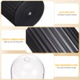 thumbnail image 2 of Organizador de maquillaje giratorio con brochas y compartimentos para guardar cosméticos, organizador de tocador y bolígrafos de escritorio con tapa transparente, 2 of 7