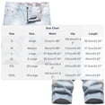 thumbnail image 2 of Simua Men's Light Wash Ripped Distressed Denim Shorts | Slim Fit Elastic Waist Button Zipper Multi-Pocket Summer Outdoor Casual Shorts, 2 of 7