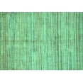 thumbnail image 1 of Ahgly Company Machine Washable Indoor Rectangle Oriental Turquoise Blue Modern Area Rugs, 3' x 5', 1 of 4