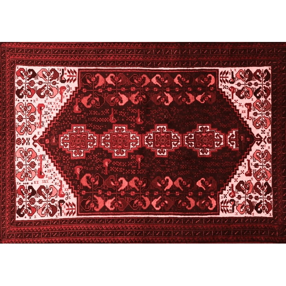 Ahgly Company Indoor Rectangle Persian Red Traditional Area Rugs, 5' x 8'
