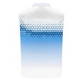thumbnail image 4 of Nmnitkp Men's Zip Collar Sleeveless Golf Shirt, Gradient Polka Dot Breathable Athletic Tank Top for Golf, Fitness & Summer Casual Wear Blue,3XL, 4 of 4