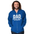 thumbnail image 3 of Dad Walking Talking ATM Machine Funny Zip Hoodie Sweatshirt Men Brisco Brands L, 3 of 6