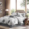 thumbnail image 1 of Madison Park Essentials MPE10-007 Knowles Ensemble Complet de Lit et de Draps, Gris, 1 of 5