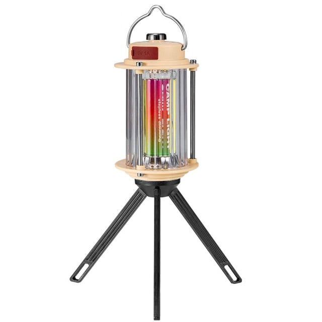 USB recargable regulable lámpara de camping 3 modos de luz LED lámpara de camping banco de energía