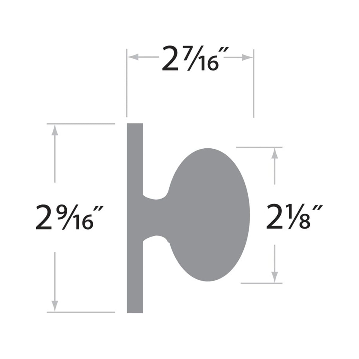 sure-loc hardware contemporary series single dummy door knob