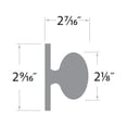 thumbnail image 4 of sure-loc hardware contemporary series single dummy door knob, 4 of 4