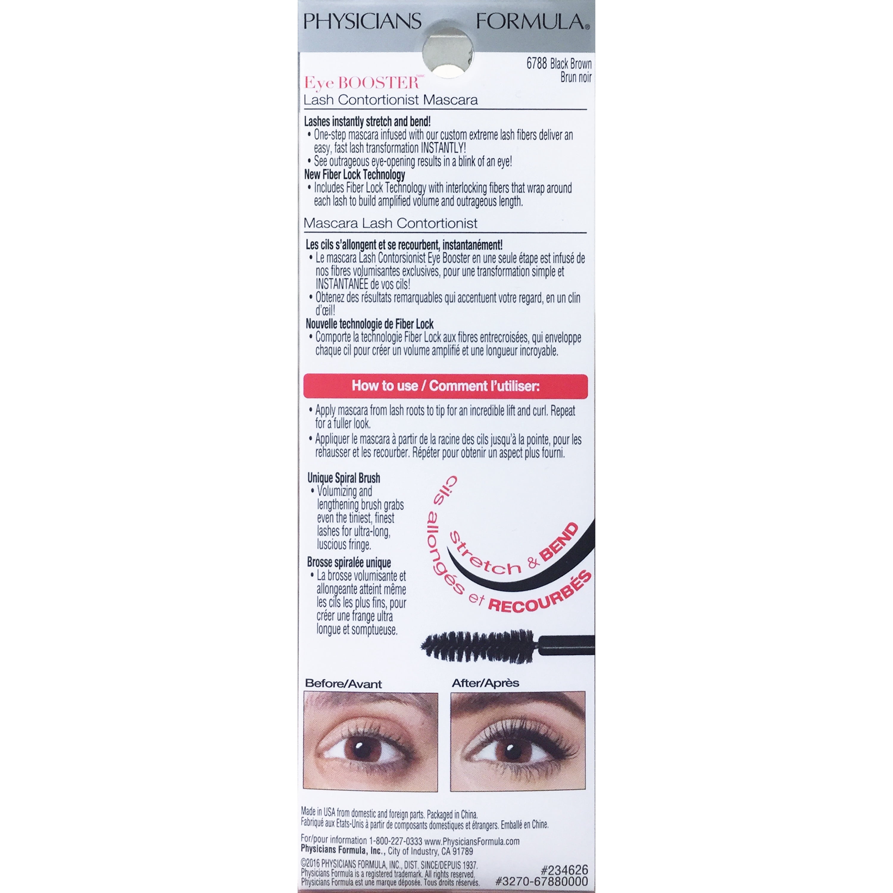Physicians Formula Eye Booster Lash Contortionist Mascara, Black/Brown