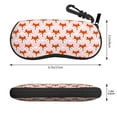 thumbnail image 2 of Honeii cute fox pink Print Neoprene Glasses Case,Spacious for Sunglasses and Eyeglasses,Zipper Eyeglass Case With Belt Clip, 2 of 6