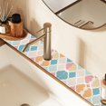 thumbnail image 2 of Yayeee Faucet Mat for Kitchen Sink 14.7" Diatomite Long Splash Guard Pad, Pink Abstract Pattern, 2 of 7
