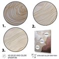 thumbnail image 3 of DESIGN ART Designart "Gold And Grey Line Art In Motion Iv" Minimalism Line Art Canvas Prints 24 in. wide x 32 in. high, 3 of 5