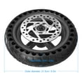 thumbnail image 1 of Solid Electric Scooter Rear Tire with Wheel Hub Disc Brake Set 8.5 inches Solid Electric Scooter Wheel Replacement for  M365 Electric Scooter Spare Parts, 1 of 7