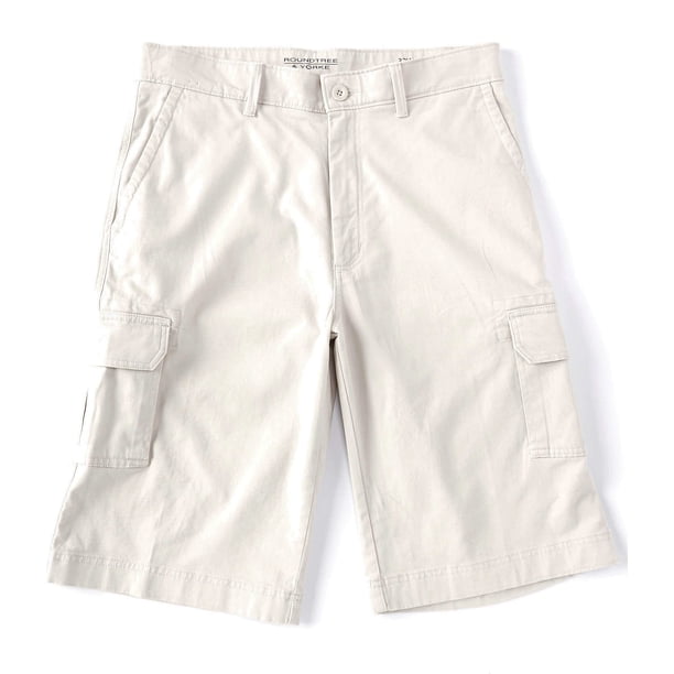 Roundtree & Yorke Men's Big and Tall Cargo Shorts 11" Inseam Soft