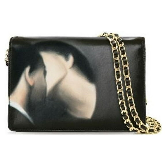 ICON Leather Predator Black White Leather Couple Small Rectangular Bag NEW