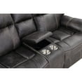 thumbnail image 5 of 74.75" 2-Seat Power Reclining Loveseat, Recliner Sofa with Storage Box & Built-in Cup Holders for Living Room, Hooper Gray, 5 of 5