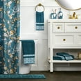 thumbnail image 4 of Vern Yip by SKL Home Floral Lanterns Bath Rug, Teal, 100% Cotton, 20"x 30", 4 of 4