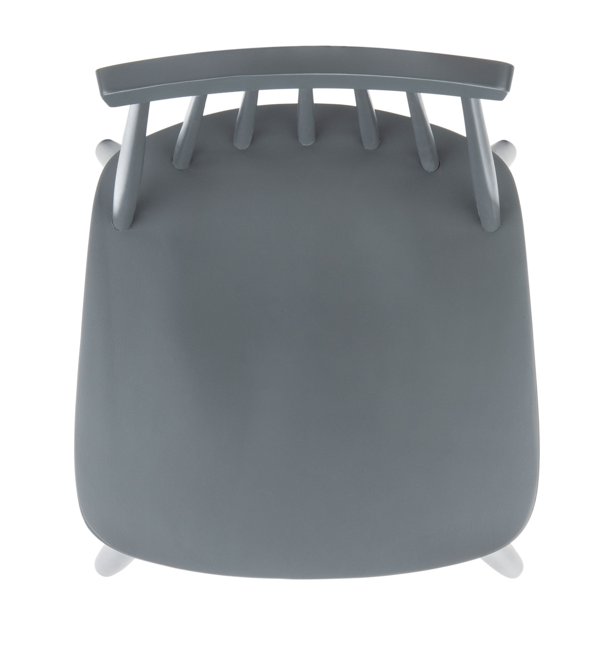 SAFAVIEH Beaufort Solid Spindle Back Bar Stool with Footrest, Grey