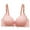 Pink, variant on Ladies Lace Sexy No Steel Ring Bra Girl Gathered Adjustment Chest Underwear
