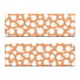 thumbnail image 2 of Peach Bench Cushion Set of 2, Pattern with Silhouette Peaches Tasty Delicious Snacks Theme Illustration, Standard Size Foam Pad and Decorative Cover, Pale Orange and White, by Ambesonne, 2 of 4