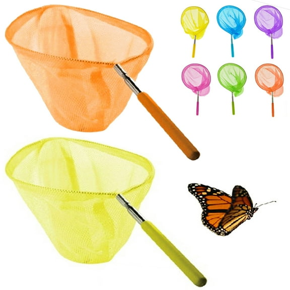 2PC Kids Sea Fishing Net Outdoor Extendable Telescopic Handle Bug Insect Catcher