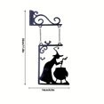 thumbnail image 3 of Witch Boiler Silhouette UNBRAND Metal Pendant Leaky Cauldron Metal Sign Wall Silhouette Mural, 3 of 4