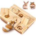 thumbnail image 1 of CHL-Guinea Pig Foraging Toy, 6 in 1 Hamsters Wooden Interactive Enrichment Set, Treat Dispenser for Small Animals, Suitable for Rabbits, Bunny, Chinchillas, Rats and Gerbils, 1 of 4